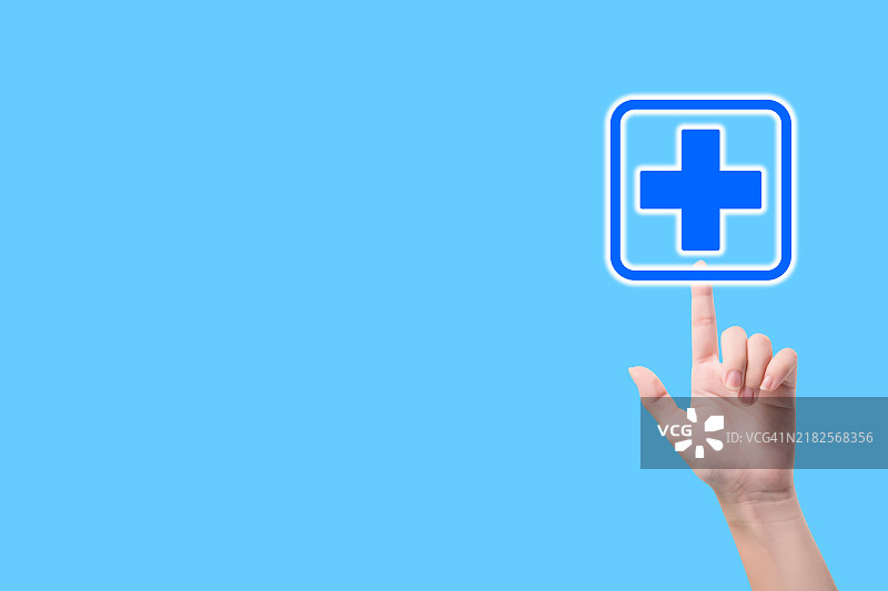 健康保险概念背景。图片素材