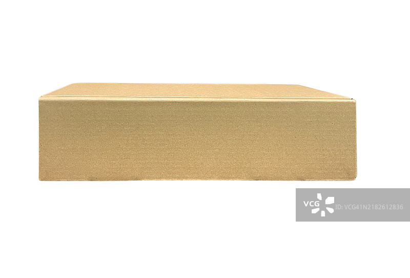 一个纸箱放在白色背景上图片素材