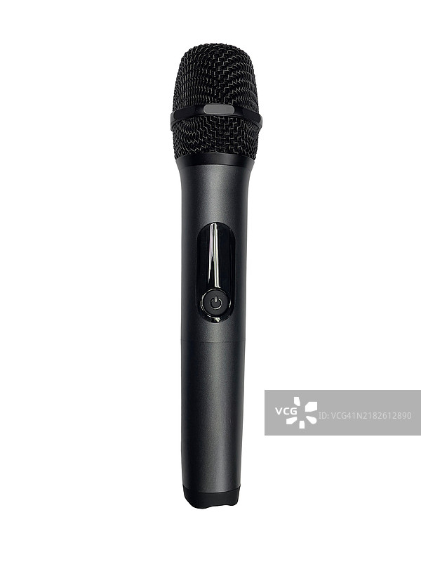 一根带黑色电缆的麦克风图片素材