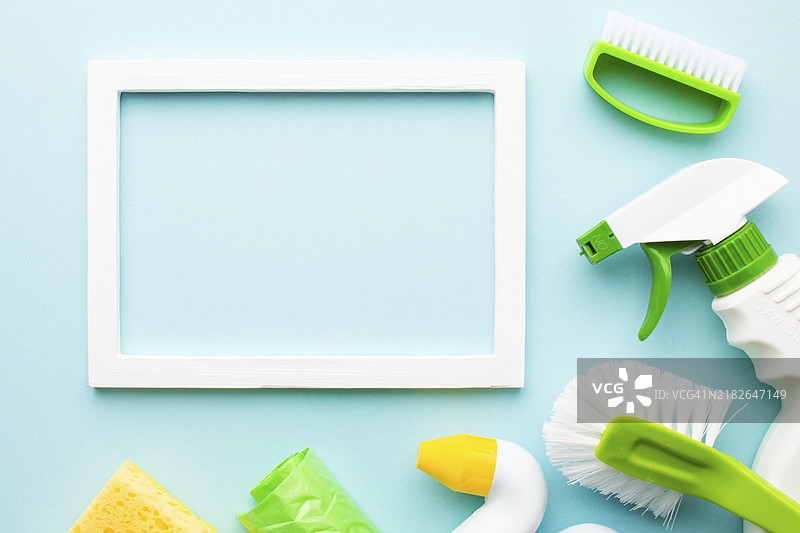 清洁产品的框架模型图片素材
