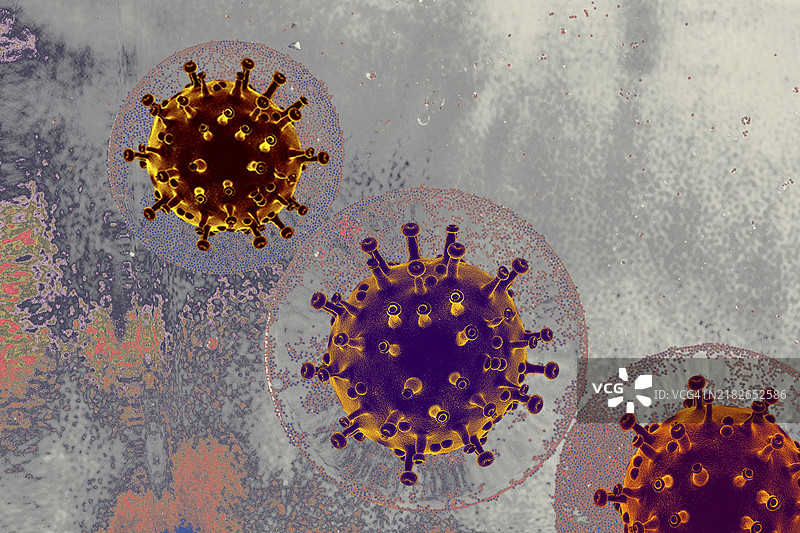 冠状病毒病（COVID-19）疫情及冠状病毒流感背景图片素材
