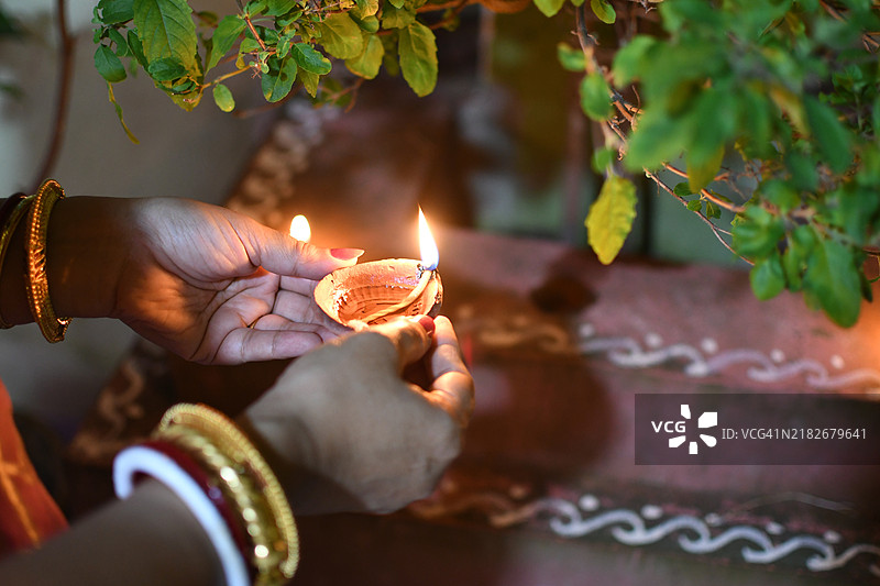 排灯节的灯光图片素材