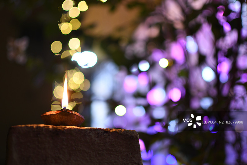 排灯节的灯光图片素材