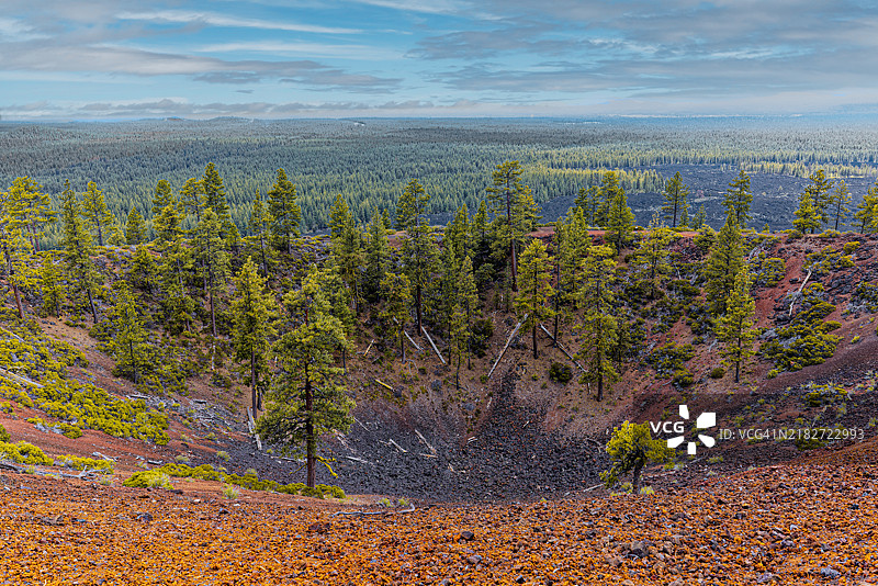 熔岩山观景点的风景图片素材