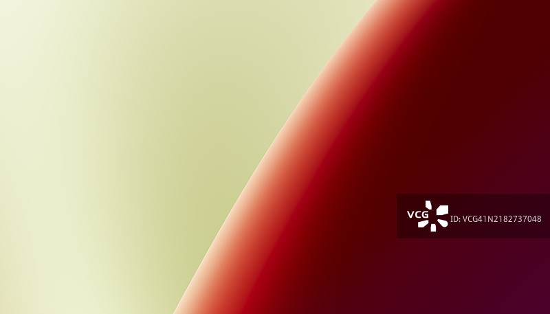 红色曲线的结构正面视图，背景为奶油色抽象图像图片素材