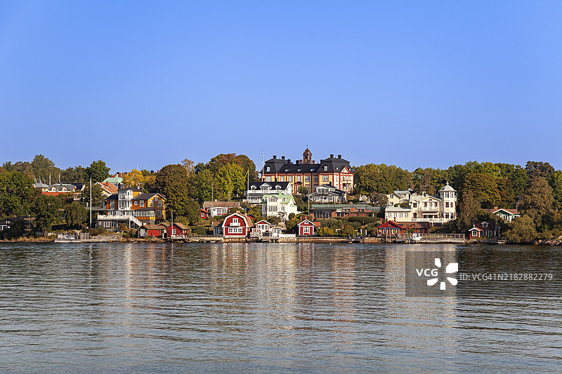 瓦克斯霍尔姆岛，斯德哥尔摩群岛，瑞典斯德哥尔摩，斯堪的纳维亚，欧洲图片素材