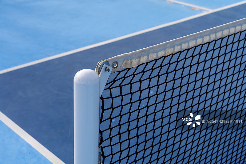 新网球场上新网的特写照片图片素材