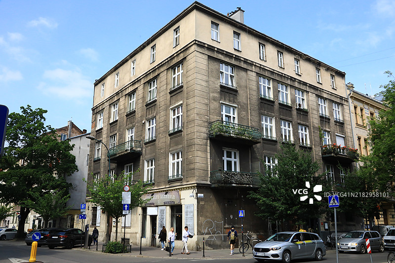 克拉科夫市的卡齐米日犹太社区图片素材