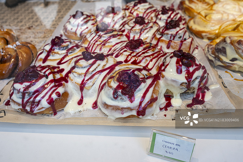 樱桃肉桂卷图片素材