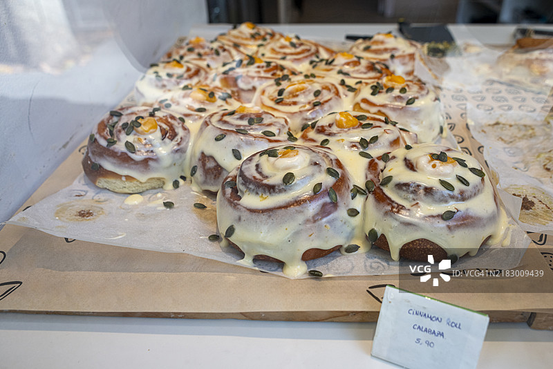 南瓜肉桂卷图片素材