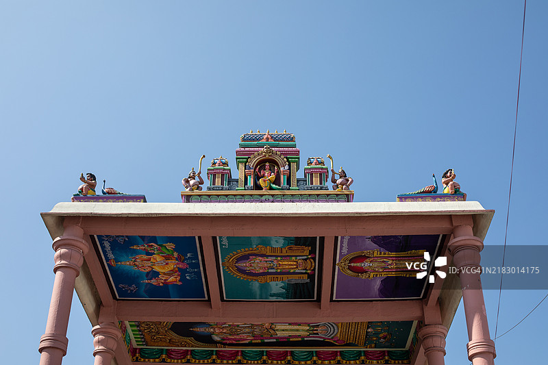 丹达尤塔帕尼神庙朝圣者图片素材