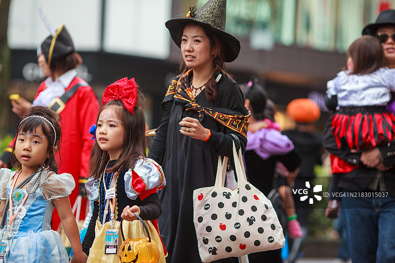 表参道万圣节南瓜游行图片素材