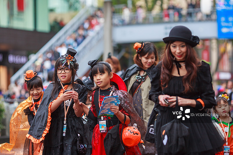 表参道万圣节南瓜游行图片素材