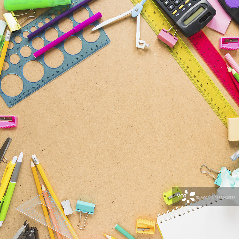 计算器文具的边框图片素材