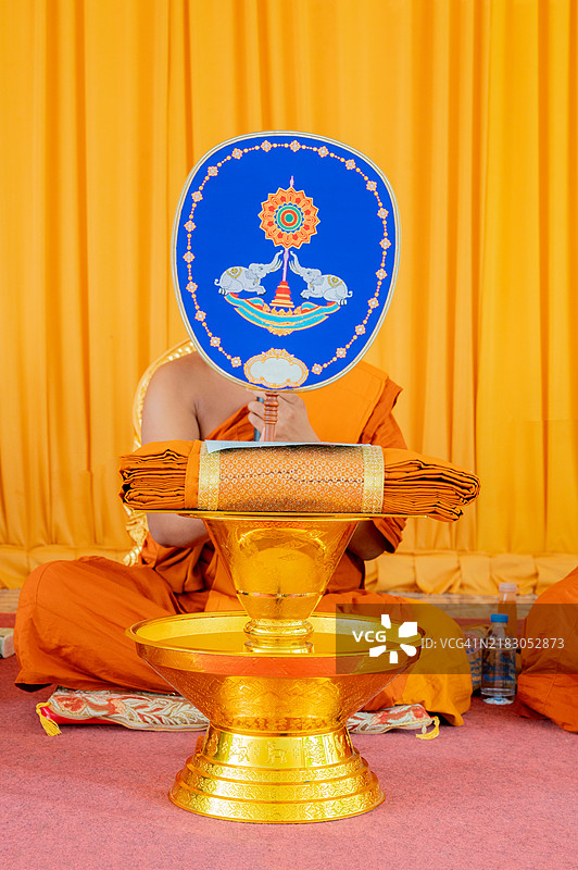佛教中的佛陀上衣袈裟和僧侣毛毯图片素材