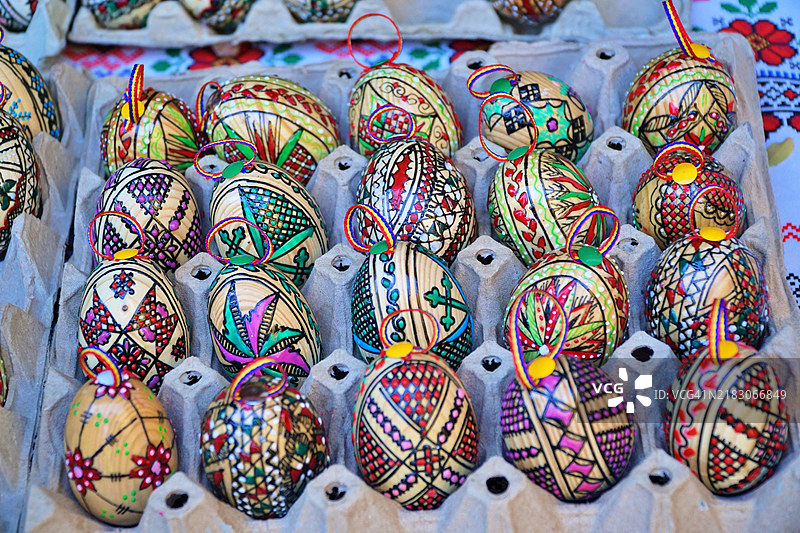 布加勒斯特的复活节彩蛋图片素材