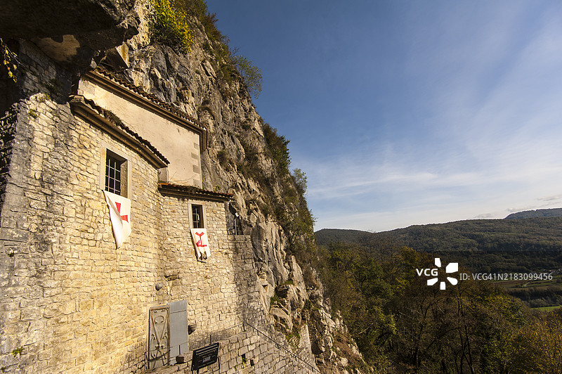 圣乔瓦尼·丹特罗的洞穴和教堂图片素材