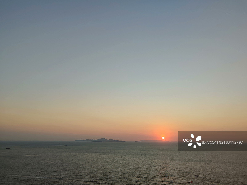 日落时分的海景图片素材