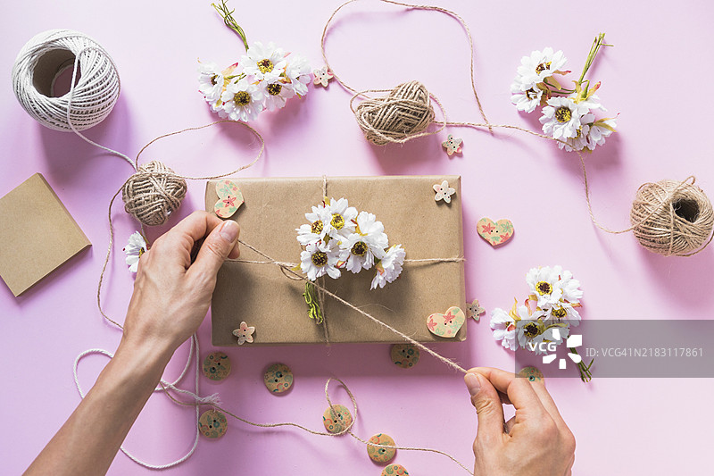 可爱的手工艺品组合图片素材