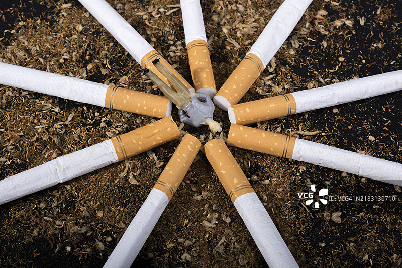 世界无烟日海报，倡导拒绝吸烟的理念图片素材