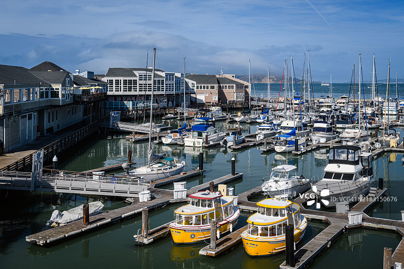 旧金山海滨的码头图片素材