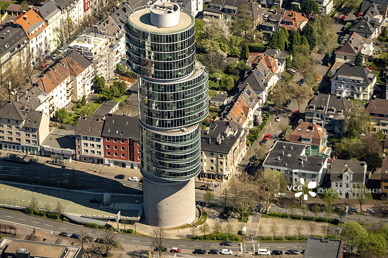 Exenterhouse办公大楼和高层商业建筑,Exenterhouse位于博胡姆Universitätsstrasse的一座前列入名录的碉堡上图片素材