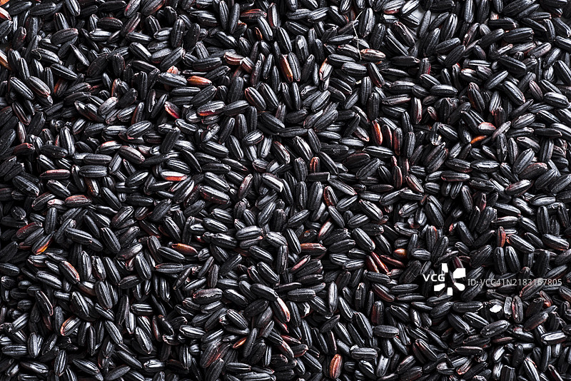 黑米的质地图片素材