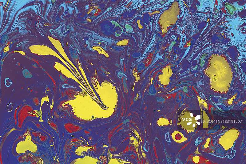 抽象大理石花卉图案，适用于面料和瓷砖设计。背景纹理。图片素材