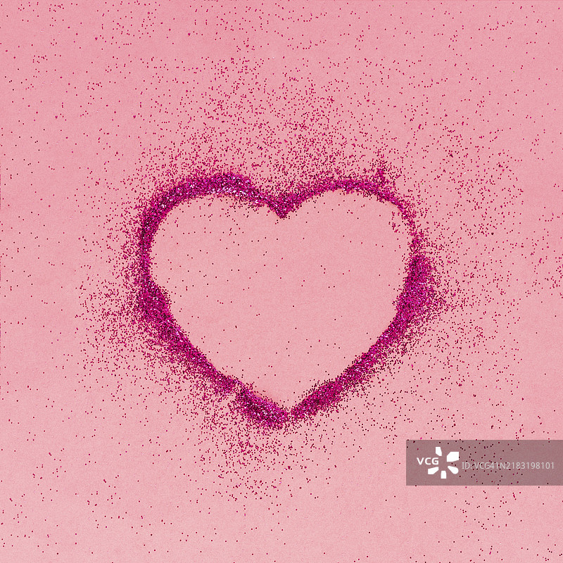 闪闪发光的心形图案图片素材