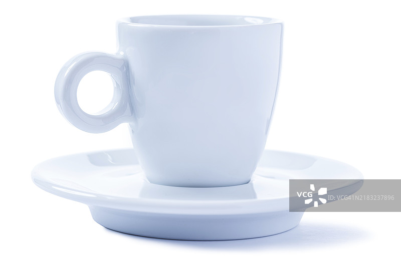 带圆柄的保温浓缩咖啡杯图片素材