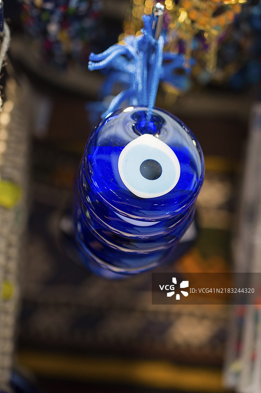 土耳其的邪眼珠子作为护身符纪念品图片素材