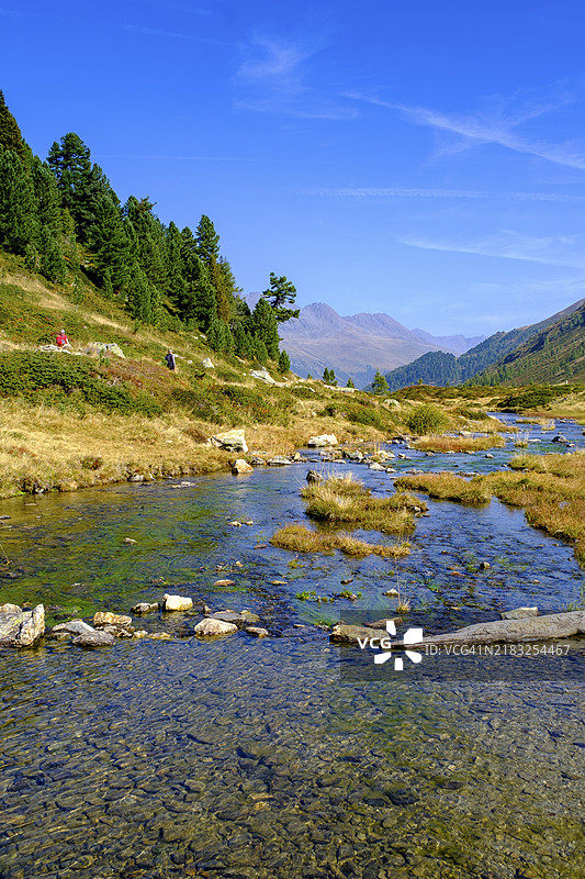 斯塔勒阿尔姆巴赫,斯塔勒萨特尔,德费雷根谷,东蒂罗尔,奥地利,欧洲图片素材