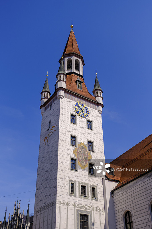慕尼黑老市政厅，上巴伐利亚，巴伐利亚，德国，欧洲图片素材