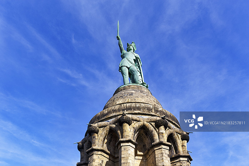 赫尔曼纪念碑,阿尔米纽斯,旅游景点,观光,德特莫尔德,东威斯特法伦-利佩,北莱茵-威斯特法伦,德国,欧洲图片素材