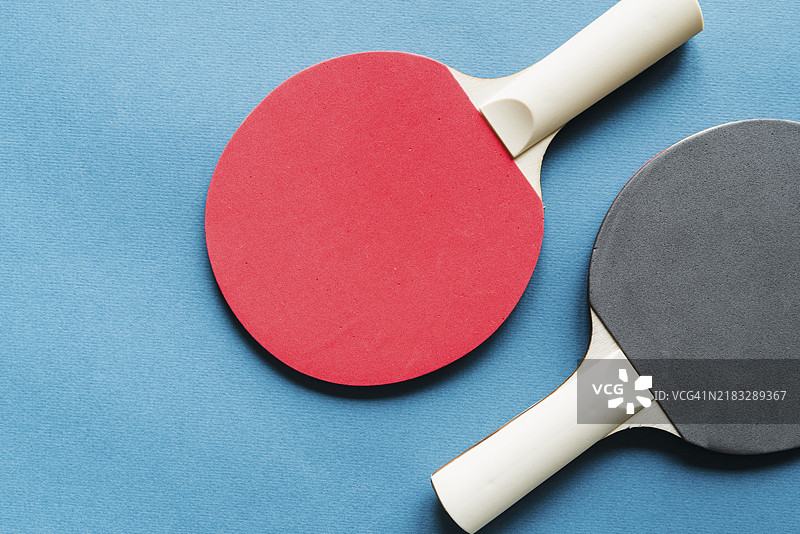 乒乓球拍的排列图片素材
