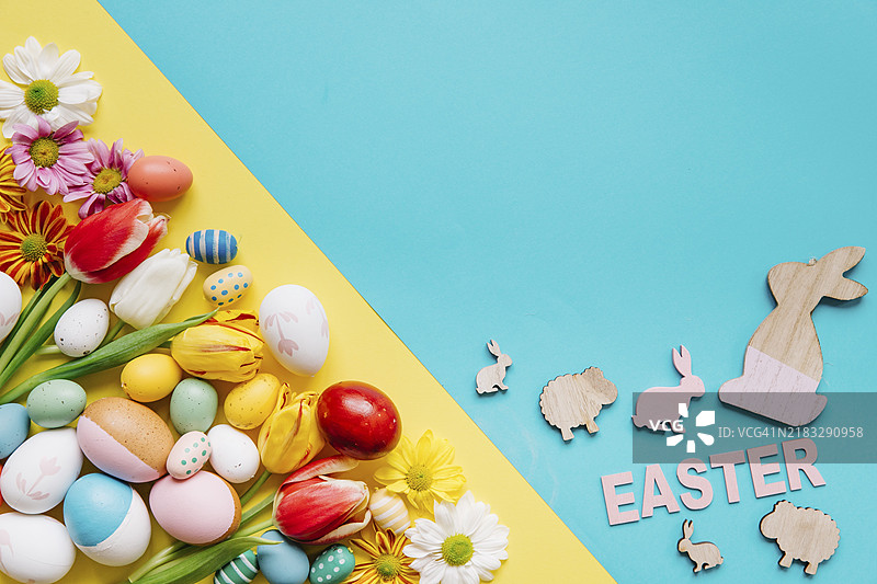 五彩缤纷的复活节装饰图片素材