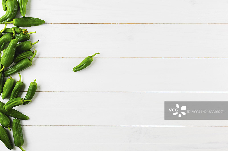 墨西哥食品概念与青椒的留白图片素材