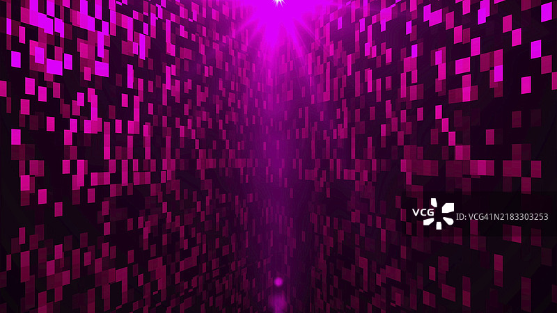 紫色墙壁的抽象图案，带有方形细节，3D渲染计算机生成的背景图片素材