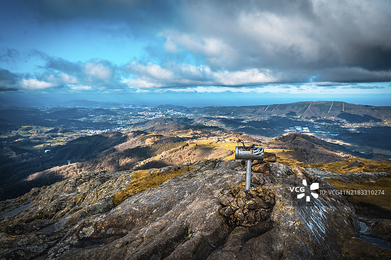 艾阿科哈里亚山的山顶，吉普斯夸省。巴斯克地区图片素材