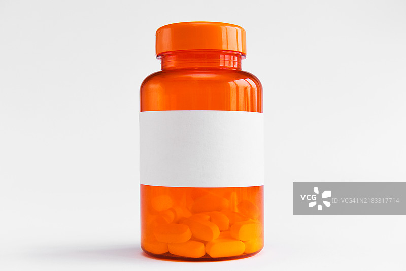 药瓶，留白空间。图片素材