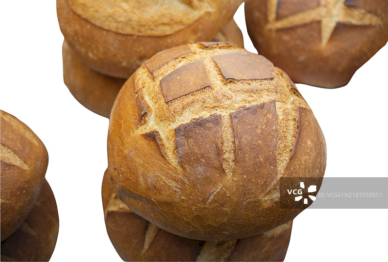 营养食品中的孤立面包图片素材