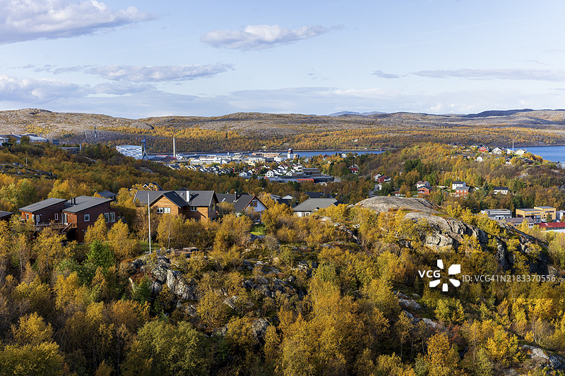 挪威芬马克州基尔肯斯的景色，2024年9月，欧洲图片素材