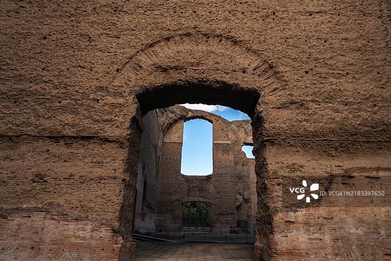 卡拉卡拉浴场的遗迹图片素材