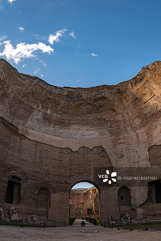 卡拉卡拉浴场的遗迹图片素材