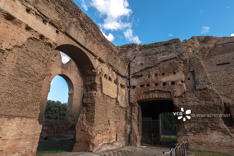 卡拉卡拉浴场的遗迹图片素材