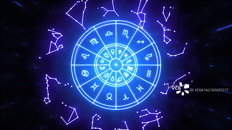 星座与占星术，包括星座、概念、预测、星座运势和信仰图片素材