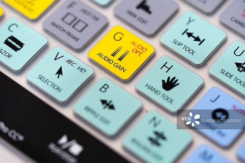 键盘视频编辑器图片素材