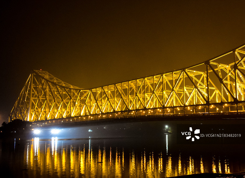 哈尔瓦桥的夜景，遗产图片素材