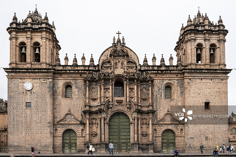 库斯科大教堂，库斯科，秘鲁，南美洲图片素材