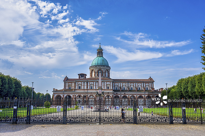 圣玛丽亚喷泉大教堂，卡拉瓦乔，伦巴第，意大利，欧洲图片素材